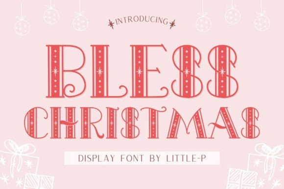 Blessed Christmas: A Festive Display Font for Editorial Design