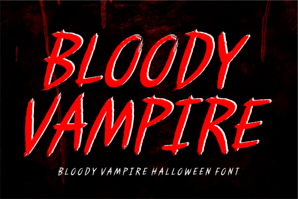 Bloody Vampire: A Spine-Chilling Display Font for Digital Horror
