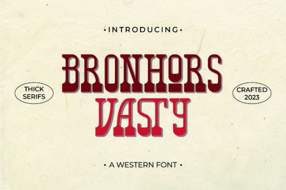 Bronhors Vasty: The Perfect Display Font for Handmade Creators