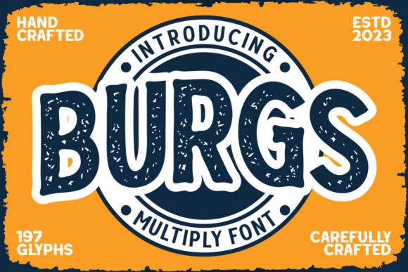 Burgs: A Versatile Display Typeface for Handmade Creators