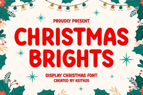 Christmas Brights: A Bold Display Typeface for Festive Editorial Design