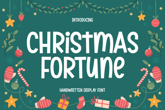 Christmas Fortune: A Handwritten Display Font for Cozy Branding