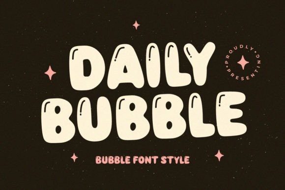 Daily Bubble: A Bold Retro Display Font for Modern Projects