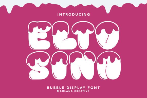 Eltosina Bubble Display Font for Creative Crafters