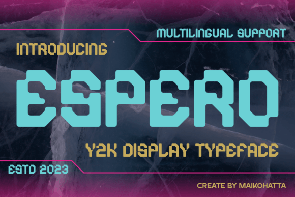 Espero: A Futuristic Display Font for Digital Branding