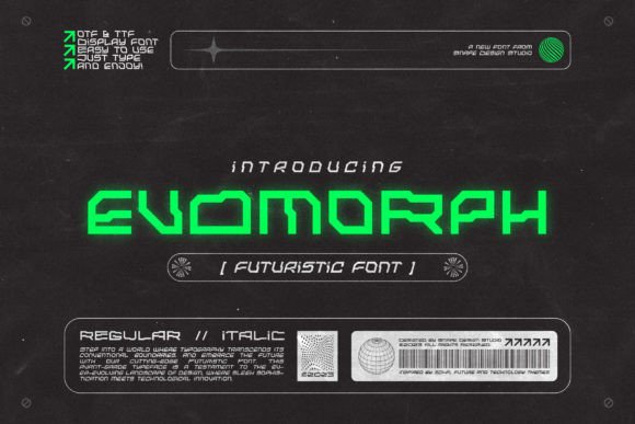 Evomorph: The Futuristic Font for Modern Brand Identity