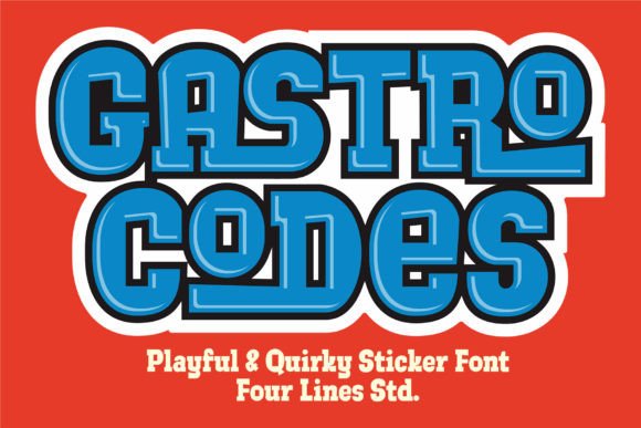 Gastro Codes: A Bold Display Typeface for Modern Web Design