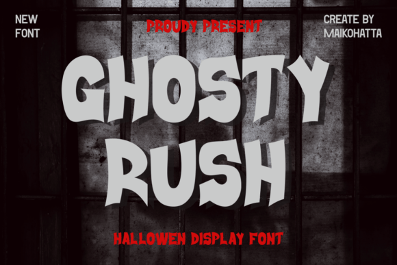 Ghosty Rush: The Spooky Display Font for Editorial Design