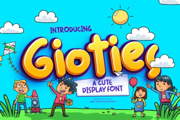 Gioties: The Adorable Display Font for Playful Brand Identity