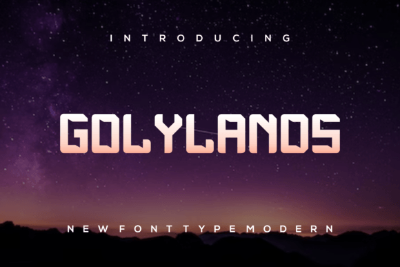 Golylands: A Bold Display Font for Modern Branding