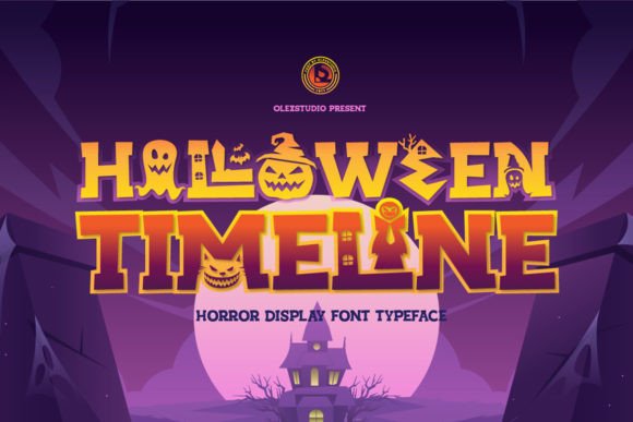 Halloween Timeline: A Playful Typeface for Spooktacular Designs
