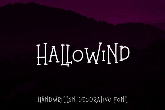 Hallowind: The Ultimate Halloween Display Font for Crafters