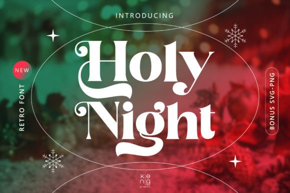 Holy Night: The Vintage Retro Font for Bold Branding