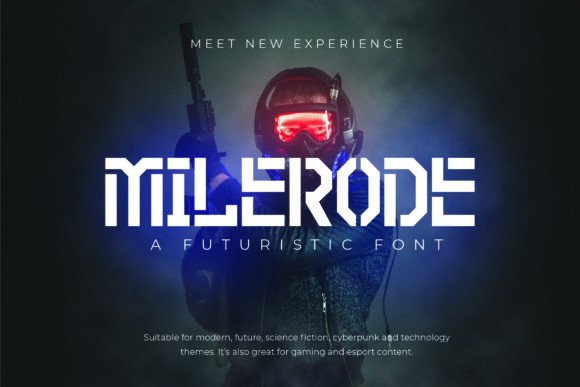 Milerode: A Futuristic Calligraphy Display Font for Modern Design