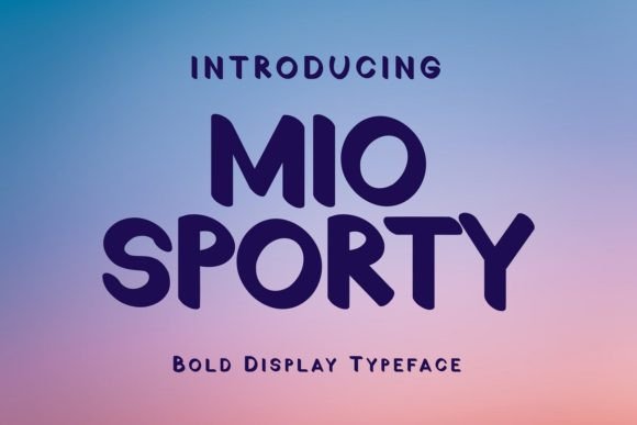 Mio Sporty: The Bold Display Font for Modern Editorial Design