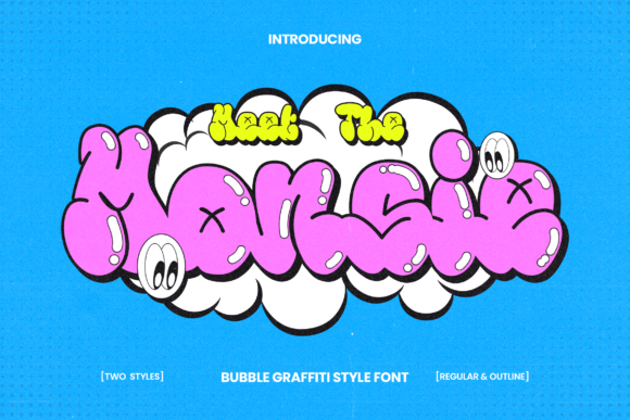 Monsie: The Ultimate Bubble Style Font for Urban Campaigns