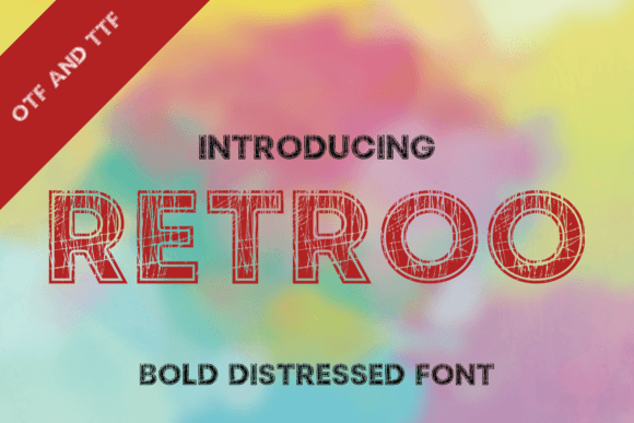 Retroo: The Bold Distressed Display Font Redefining Typography
