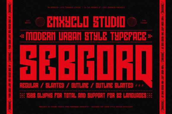 Sebgorq: The Modern Urban Display Font for Makers