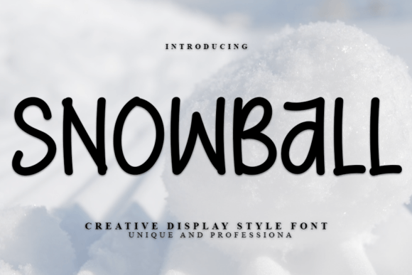 Snowball: A Modern Display Font for Creative Branding
