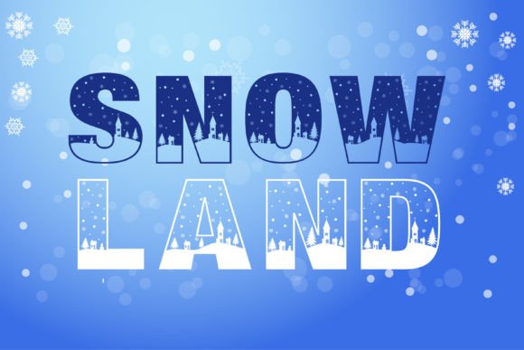 Snowland: A Magical Display Font for Winter Branding