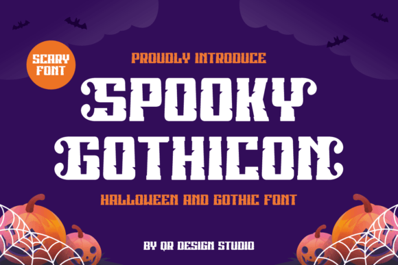 Spooky Gothicon: A Quirky Display Font for Sweet Branding