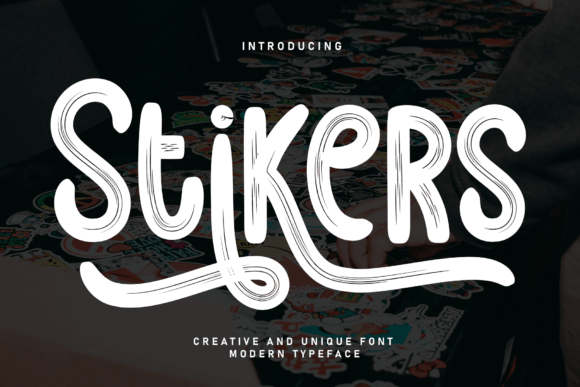 Stikers: A Bold Brush Display Typeface for Strong Branding