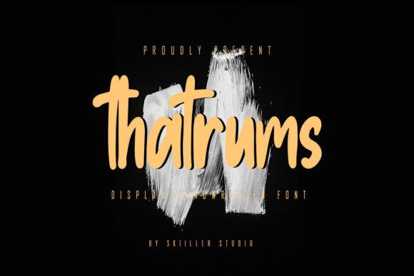 Thatrums: The Modern Handwritten Font for Bold Editorial Design
