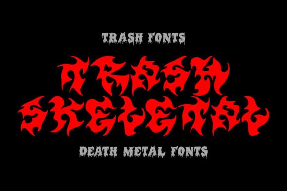 Trash Skeletal: A Brutal Typeface for Bold Brand Identity