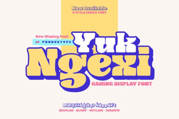 Yuk Ngexi: A Bold Display Font for Gaming and Branding